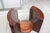 Art Deco side table with glass top by Phillippe Petit. Walnut and glass. See detail shots for period image of this table...