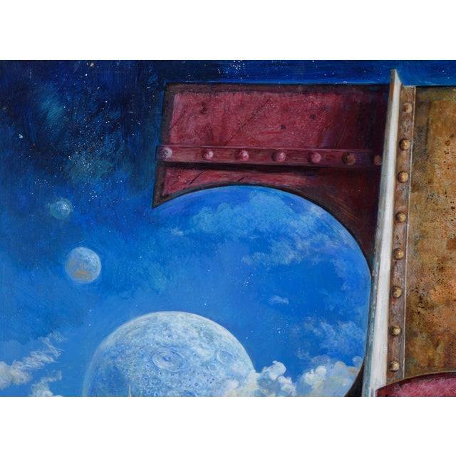 Queen of Outer Space - Original Sci- Fi Surrealist Composition On Board Dramatic sci-fi scene by Russell R. Tripp...
