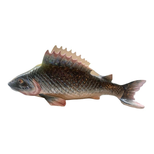 French Majolica Fish Jardiniere Fives Lille For Sale