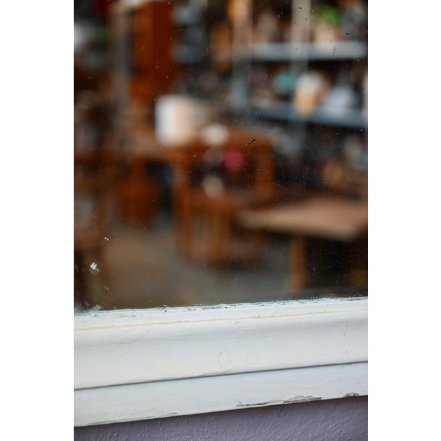 Bohemian Wall Mirror in Molded Wood with Cream Paint, 1940s For Sale - Image 6 of 8