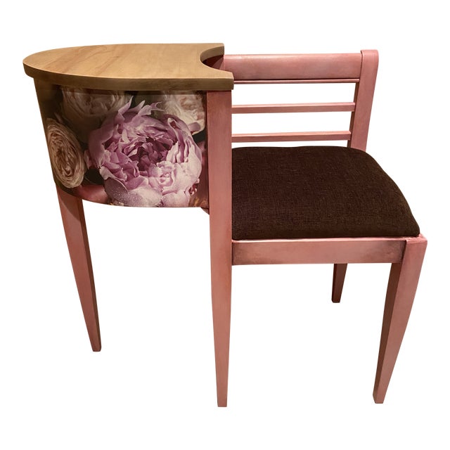 1940s Refinished Vintage Gossip Bench For Sale