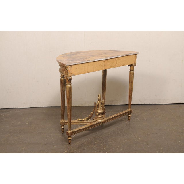 Early 19th Century Neoclassical French Console W/Amber Marble For Sale - Image 12 of 13