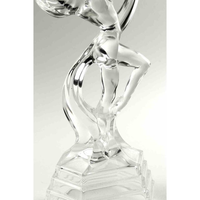 Crystal Ballerina Sculpture, Italy, 1980s For Sale - Image 4 of 6