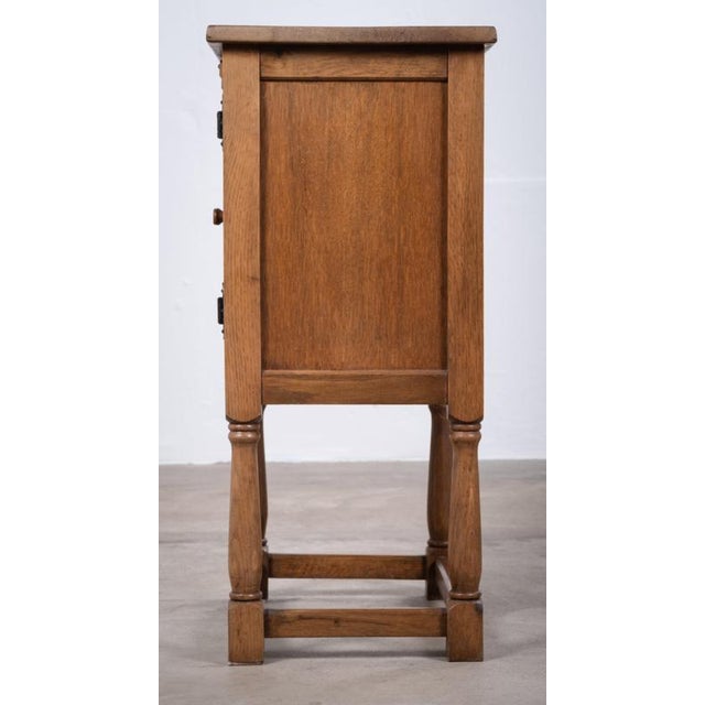 Danish Brutalist Oak Cabinet, 1960s For Sale - Image 6 of 9
