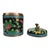 Chinese Antique Chinese Floral Cloisonne Enameled Lidded Tea Consister With Foo Dog For Sale - Image 3 of 15