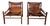 Vintage Buffalo Leather Safari Armchair in Oak Frame, 1970s, Set of 2 For Sale