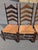 Mid 20th Century Vintage Ladder Back Chairs With Rush Seats- Set of 4 For Sale - Image 5 of 11
