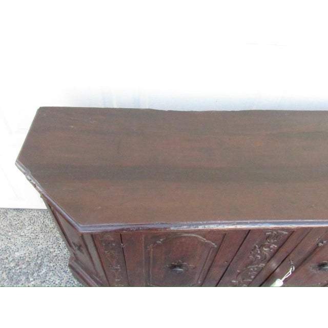 Wood 18th. Century Italian Walnut Credenza For Sale - Image 7 of 12