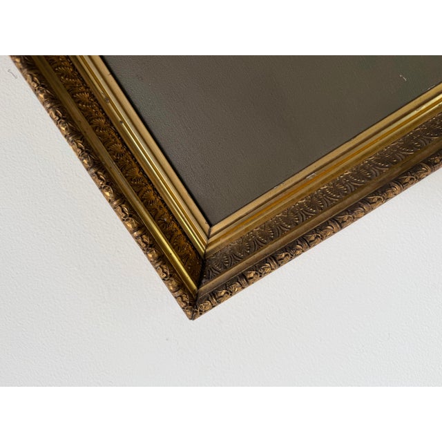 Vintage Magnolia Blossom Still Life Oil on Board Painting in Ornate Gold Wood Frame For Sale - Image 10 of 12