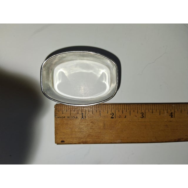 Vintage Madame & Monsieur 2" French Silverplated Napkin Rings For Sale In New York - Image 6 of 6