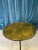 Ornate Gilt Iron Side Table With Hammered Top & Scrolled Legs For Sale - Image 11 of 12