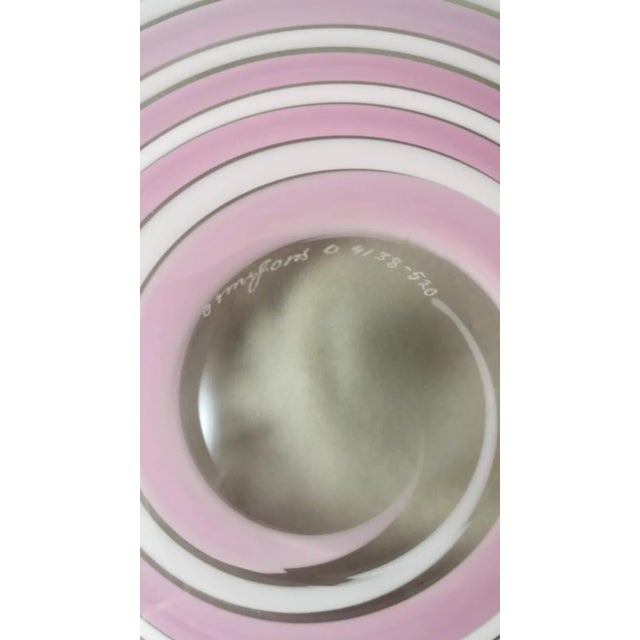 1990s Orrefors Sweden Bowl With Colored Crystal Dish For Sale - Image 10 of 12