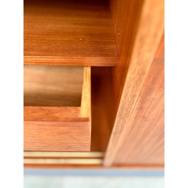 Modernist Teak Sideboard with Metal Base by Alain Richard for Caminelle, 1960s For Sale - Image 6 of 18