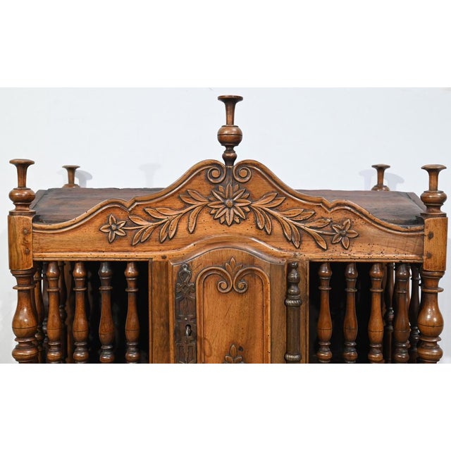 Wood Small Beginning of 19th Century Provencial Cabinet in Walnut For Sale - Image 7 of 18