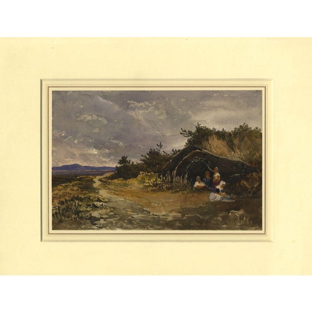 An original early 19th-century watercolour painting, Attrib. William James Müller, Tent of Wandering Yurooks, Xanthus.A...