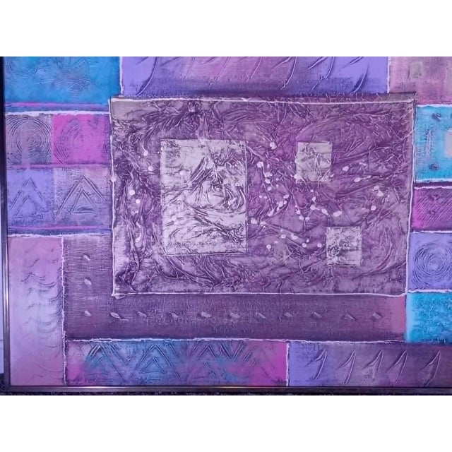 Mid-Century Modern Mid 20th Century Lee Reynolds — Large Mid‑Century Geometric Studio Art Panel, 60" Wide For Sale - Image 3 of 11