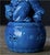 Pair of Blue Glazed Porcelain Guardian Lions – 10.6" Foo Dogs on Drum Bases For Sale - Image 9 of 9