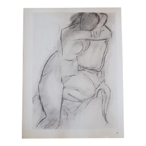 Vintage Mid 20th Century Modern Henri Matisse Female Nude Lithograph