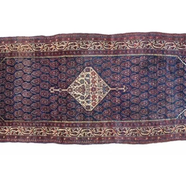 Persian 1900s Antique North East Persian Rug For Sale - Image 3 of 12