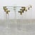 Hollywood Regency Brass and Acrylic Glass Nesting Tables, 1970s, Set of 3 For Sale - Image 3 of 8