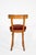 Italian Curved Back Chair in Walnut with Red Velvet Seat, Early 20th Century For Sale - Image 10 of 18