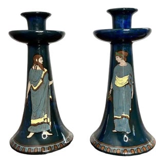 Vintage Decoro Candlesticks, 1920, Set of 2 For Sale