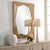 Modern Marquise Natural Wood Mirror For Sale - Image 3 of 6