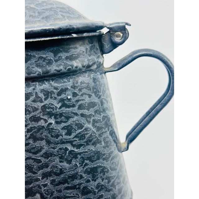 1900 - 1909 Vintage Granite Wear Coffee Pot For Sale - Image 5 of 7