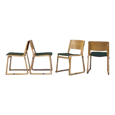 Theo Chairs in Light Oak from Chorus, Set of 4 For Sale