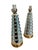 These Pair Vintage MCM Ceramic Lamps are a stunning representation of Mid-Century Modernism from the 1950s. The abstract...
