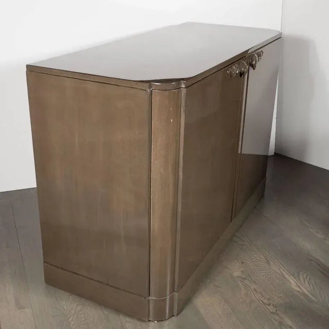 Mid-Century Modern Grey Walnut Sideboard or Cabinet Designed by Lorin Jackson for Grosfeld House For Sale - Image 3 of 5