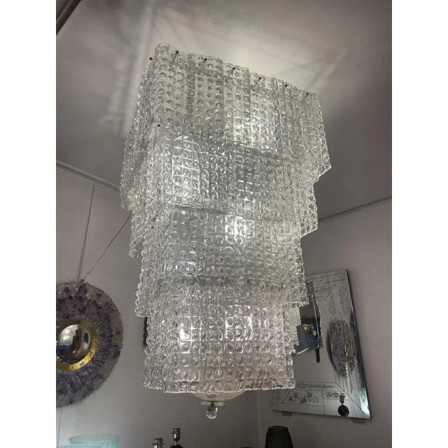 Vintage Chandelier in Murano Glass For Sale - Image 7 of 9
