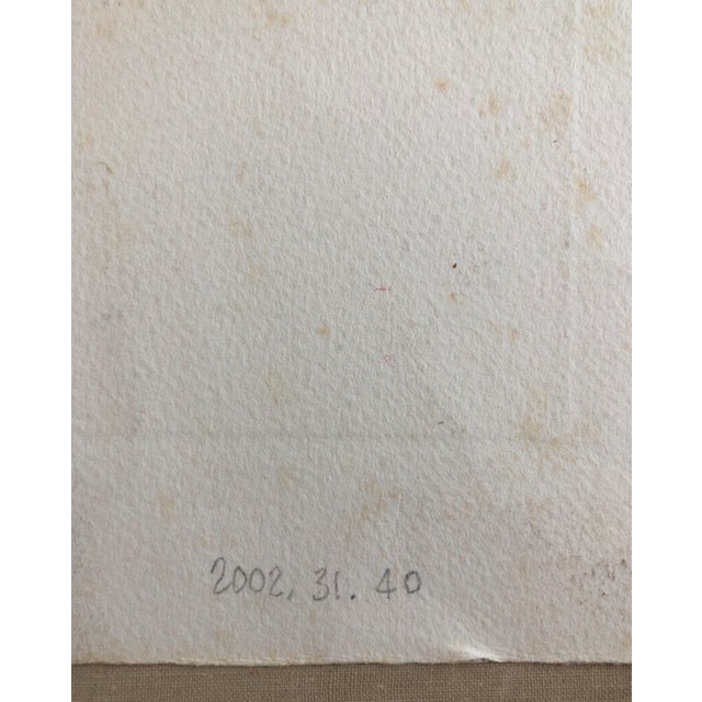 Dora Szampanier, Vienna Austria Jewish Memorial Etching Destroyed Synagogue Folk Art Judaica For Sale In Miami - Image 6 of 7