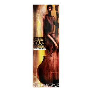 2005 Festival International De Jazz Montreal Poster (Yellow Double Bass)