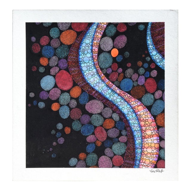 Color in Motion - Pointillist Abstract by Ben Black For Sale