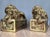 Art Deco Vintage a & M Leatherlines, New York Brass Sleeping Lion Bookends For Sale - Image 3 of 11