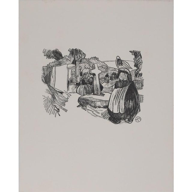 Mathurin MEHEUT (1882-1958) Brittany, Pilgrimage to the Oratory, 1937 Original wood engraving Signed with the artist's...