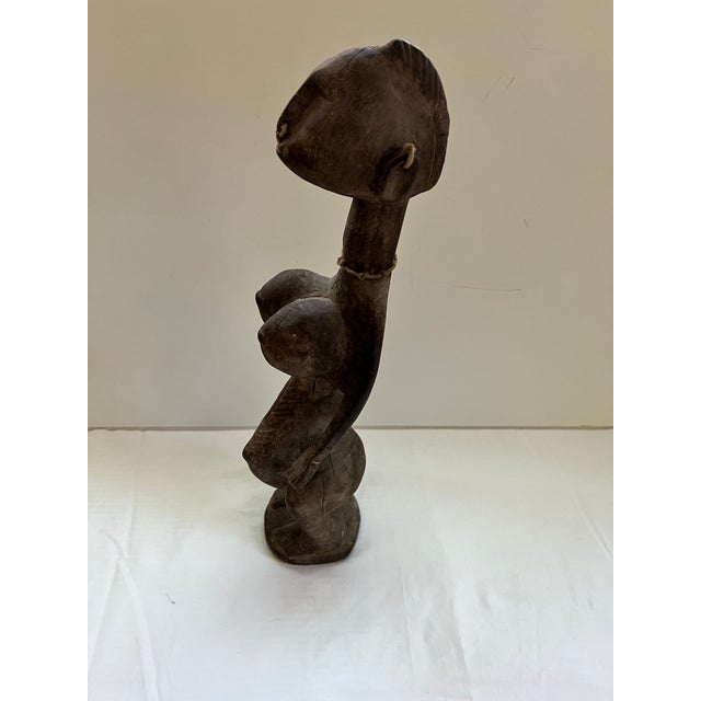 Antique African Carved Wood Fertility Statue For Sale - Image 13 of 13