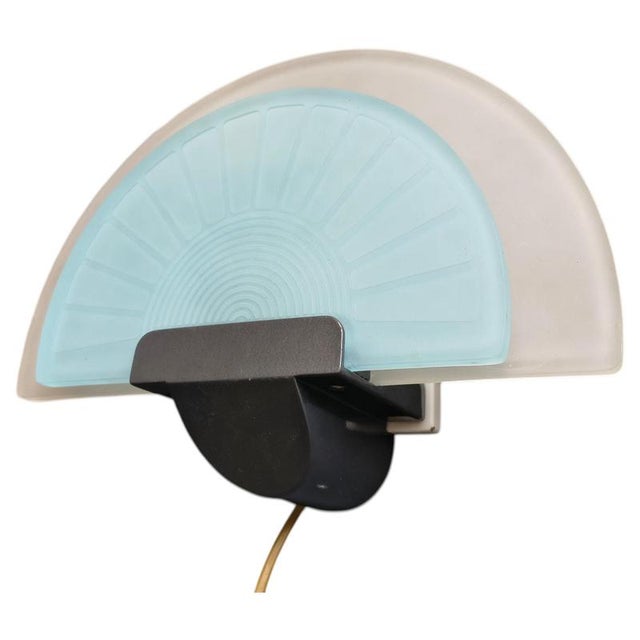 Vintage Glass Wall Light from Arteluce, 1980s For Sale - Image 6 of 6