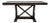 Vintage Iron X Rivet Console Table For Sale