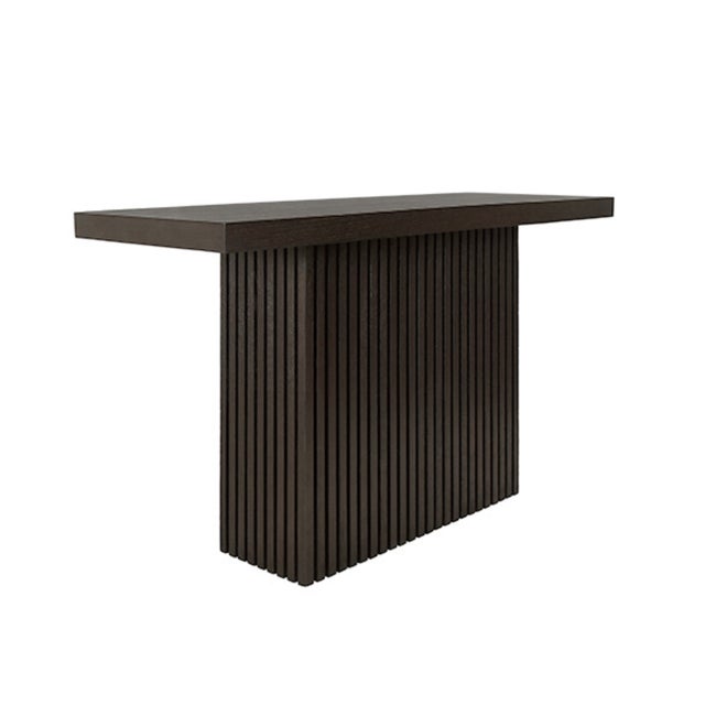 New special order item. Not vintage. The Vanna console table boasts a classic slatted design at its base, providing an...