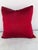 Deep Red textured fabric pillow. Good condition.