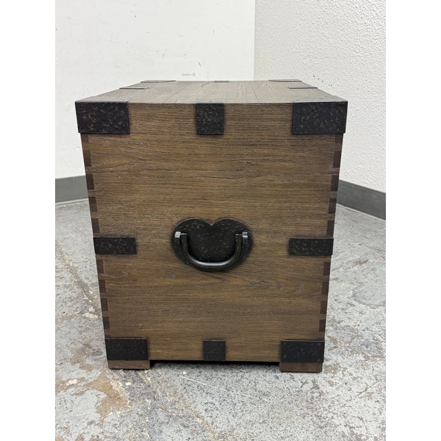 2020s Restoration Hardware Heirloom Silver-Chest Closed Nightstand For Sale - Image 5 of 12