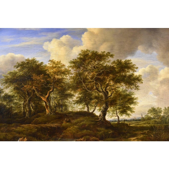 Barend Cornelis Koekkoek, Wooded Landscape, 1840, Oil on Canvas, Framed For Sale - Image 11 of 13