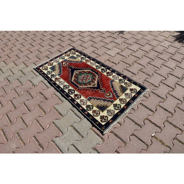 Oriental Design Cappadocia Handwoven Traditional Nomadic Turkish Rug 2x4 ft. Size: 2.3 x 4.1 ft ( 70 x 125 cm) 27 x 49...