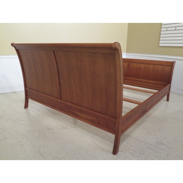 Traditional Stickley King Size Cherry Sleigh Bedframe Chairish