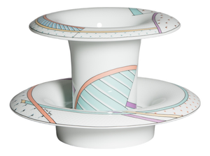 Vintage Century New Wave Porcelain Vase and Bowl Set by Tapio Wirkkala & Dorothy Hafner for Rosenthal Studio-Line, Germany, 1980s, Set of 2
