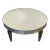 Art Deco Style Mirrored Circular Coffee / Cocktail / Low Table, Distressed For Sale