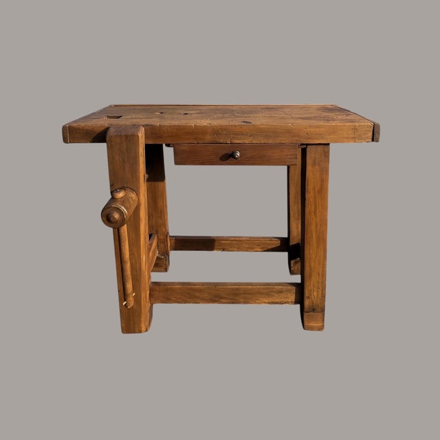 Vintage French Children's Carpenter Workbench, 1920s For Sale - Image 11 of 16