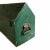 Vintage Rustic Painted Green Wood Tool Box For Sale - Image 4 of 10